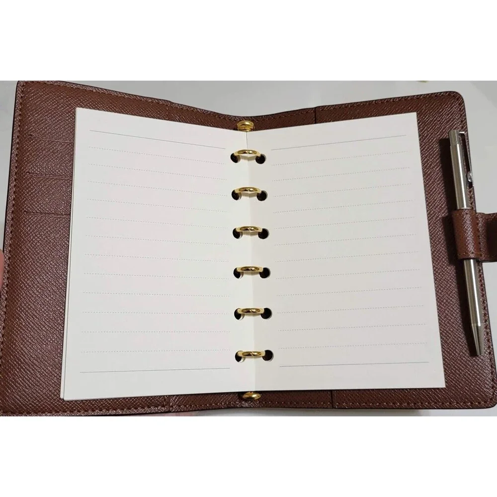 fits Louis Vuitton PM Small Agenda: Monthly Weekly Refill+Pouch+Insert Pen